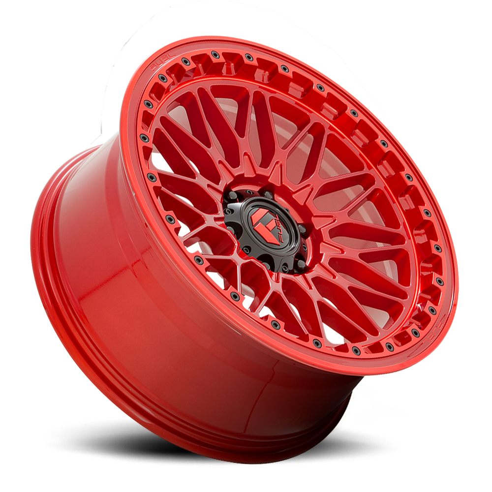 Aluminum 17X9 Trigger D758 Candy Red Fuel Off Road Wheels-10