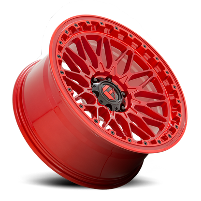 Aluminum 17X9 Trigger D758 Candy Red Fuel Off Road Wheels-10