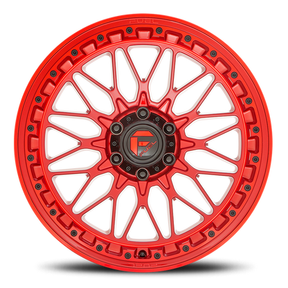 Aluminum 17X9 Trigger D758 Candy Red Fuel Off Road Wheels-11