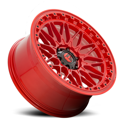 Aluminum 17X9 Trigger D758 Candy Red Fuel Off Road Wheels-1