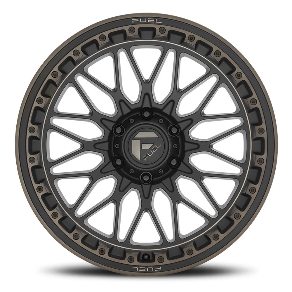 Aluminum 17X9 Trigger D759 Matte Black/Dark Tint Fuel Off Road Wheels-5