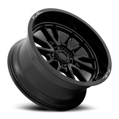 Aluminum 17X9 Clash 6 D760 Gloss Black Fuel Off Road Wheels-4