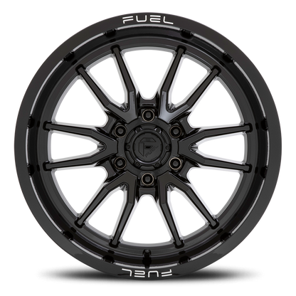 Aluminum 17X9 Clash 6 D760 Gloss Black Fuel Off Road Wheels-2