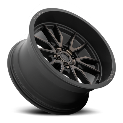 Aluminum 17X9 Clash 6 D762 Matte Black Double Dark Tint Fuel Off Road Wheels-1