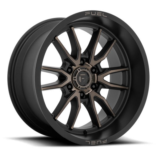 Aluminum 18X9 Clash 6 D762 Matte Black Double Dark Tint Fuel Off Road Wheels