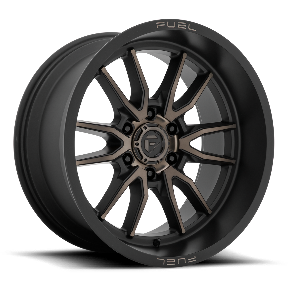 Aluminum 20X9 Clash 6 D762 Matte Black Double Dark Tint Fuel Off Road Wheels-6