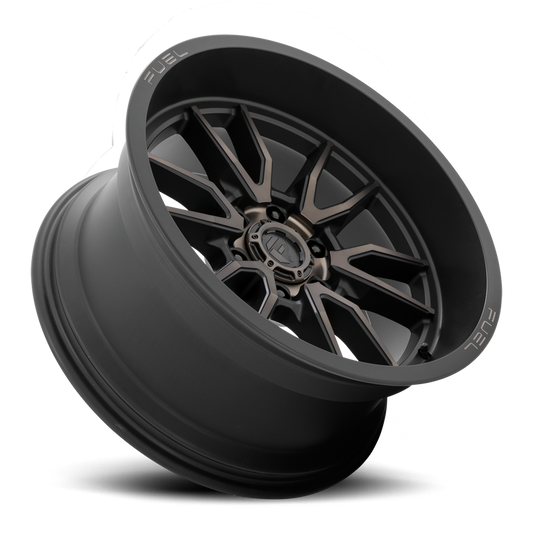 Aluminum 20X9 Clash 6 D762 Matte Black Double Dark Tint Fuel Off Road Wheels-1