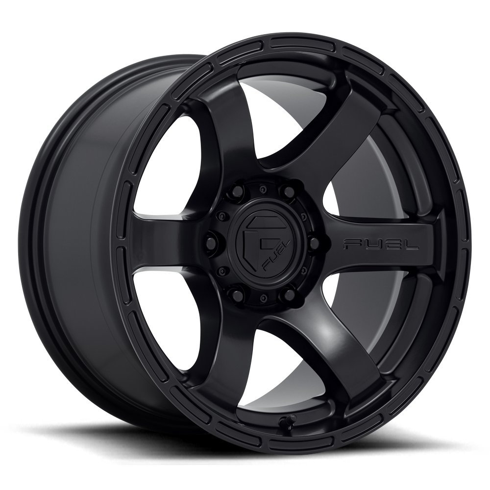 Aluminum 17X9 Rush D766 Satin Black Fuel Off Road Wheels-9