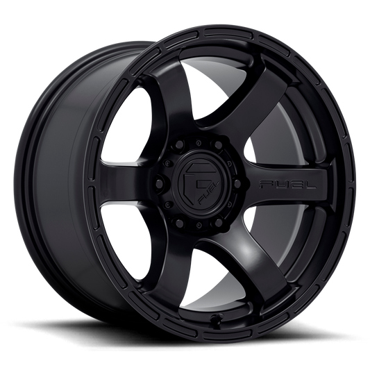 Aluminum 17X9 Rush D766 Satin Black Fuel Off Road Wheels