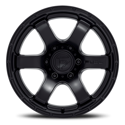 Aluminum 17X9 Rush D766 Satin Black Fuel Off Road Wheels-2