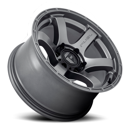 Aluminum 17X9 Rush D767 Matte Gunmetal Gray Fuel Off Road Wheels-13