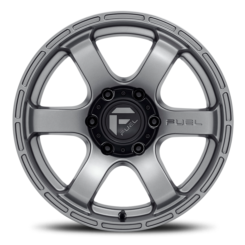 Aluminum 17X9 Rush D767 Matte Gunmetal Gray Fuel Off Road Wheels-14