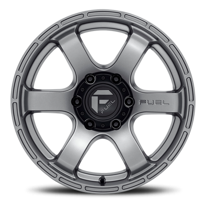 Aluminum 17X9 Rush D767 Matte Gunmetal Gray Fuel Off Road Wheels-14