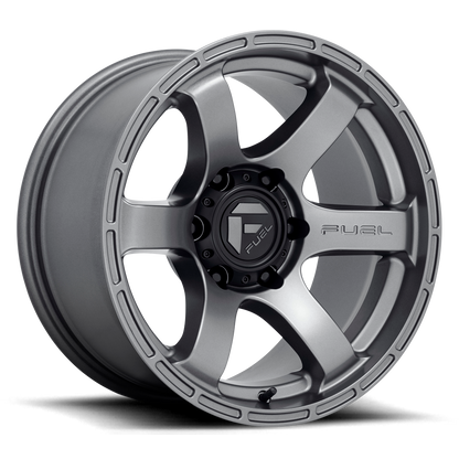 Aluminum 17X9 Rush D767 Matte Gunmetal Gray Fuel Off Road Wheels-3