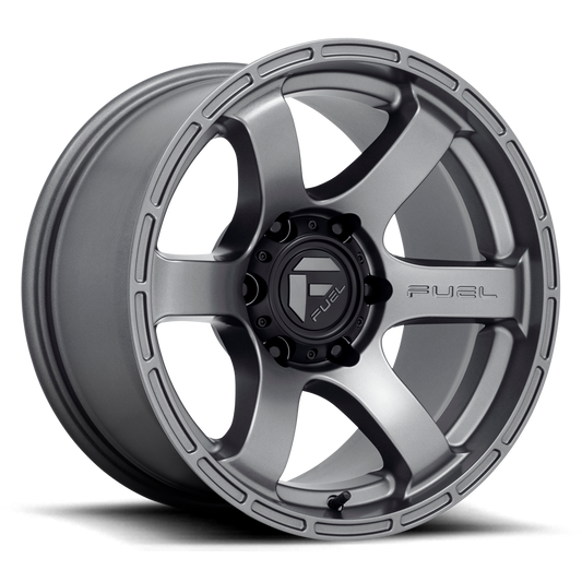 Aluminum 17X9 Rush D767 Matte Gunmetal Gray Fuel Off Road Wheels
