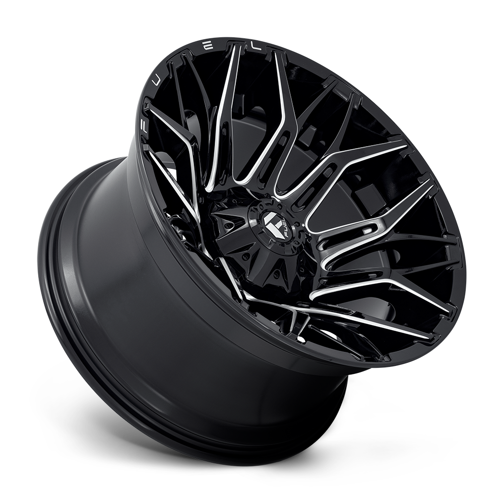 Aluminum 20X9 Twitch D769 Gloss Black Milled Fuel Off Road Wheels-16