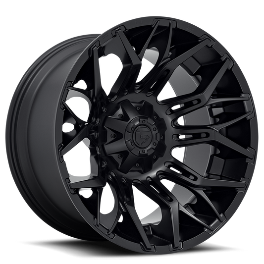 Aluminum 20X10 Twitch D772 Blackout Fuel Off Road Wheels