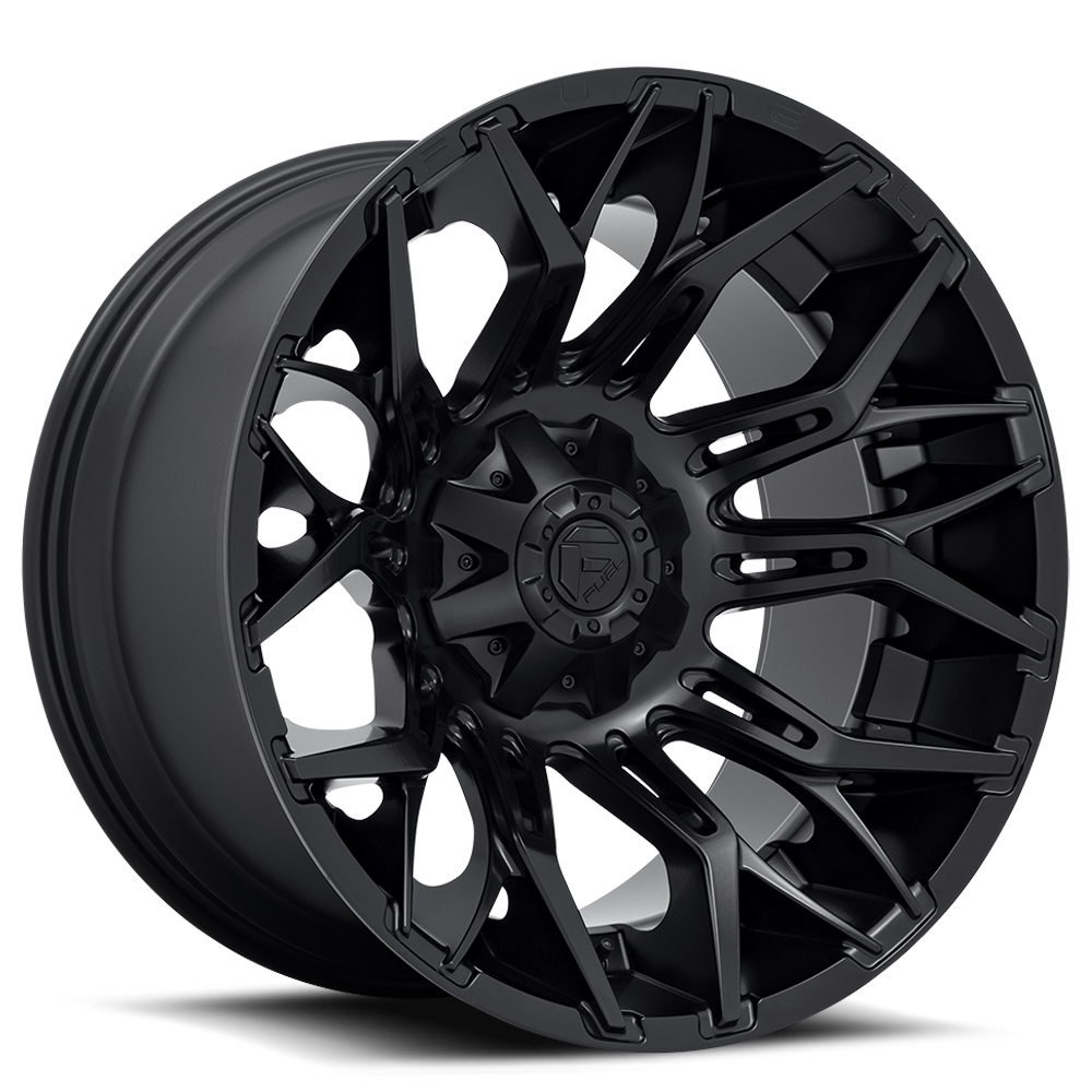 Aluminum 20X9 Twitch D772 Blackout Fuel Off Road Wheels-15