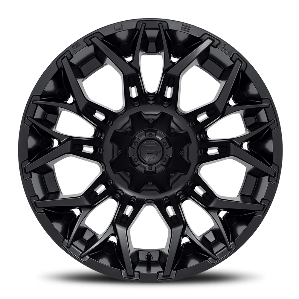 Aluminum 20X9 Twitch D772 Blackout Fuel Off Road Wheels-2