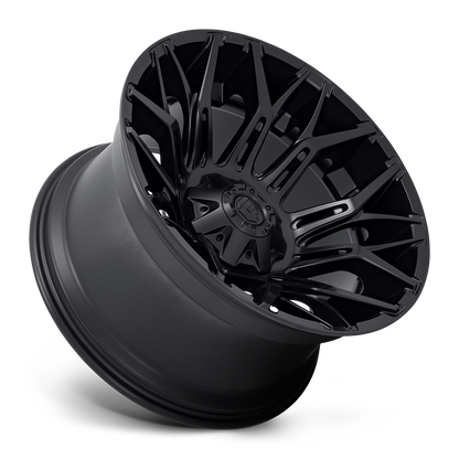 Aluminum 20X9 Twitch D772 Blackout Fuel Off Road Wheels-10