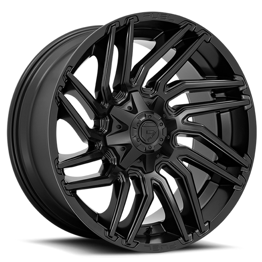 Aluminum 20X10 Typhoon D775 Matte Black Fuel Off Road Wheels