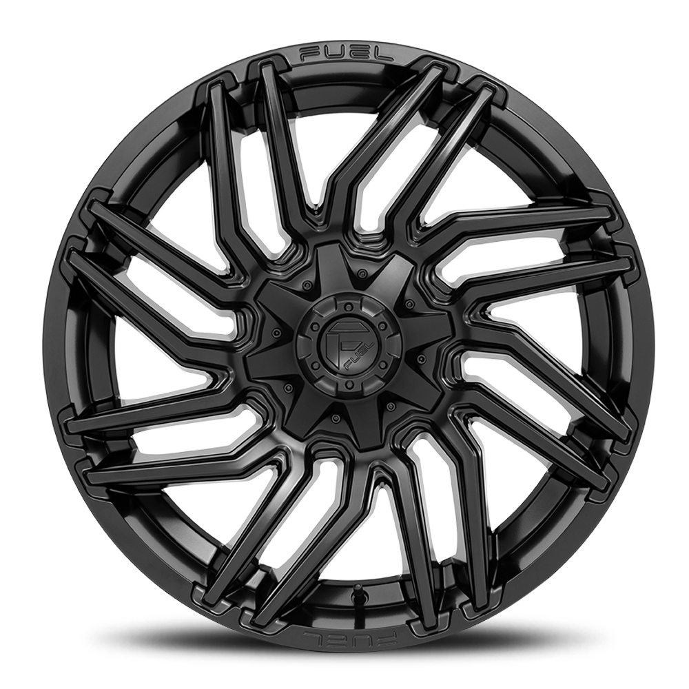 Aluminum 20X9 Typhoon D775 Matte Black Fuel Off Road Wheels-5