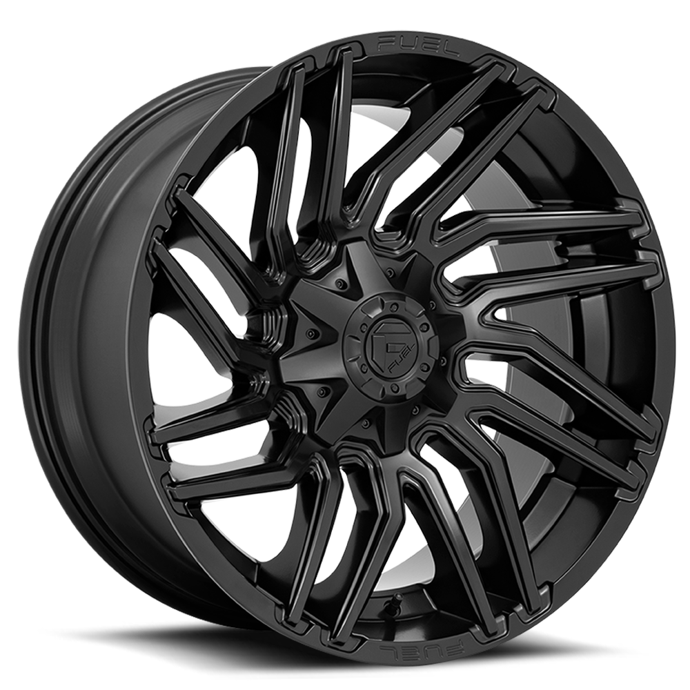 Aluminum 20X9 Typhoon D775 Matte Black Fuel Off Road Wheels-9