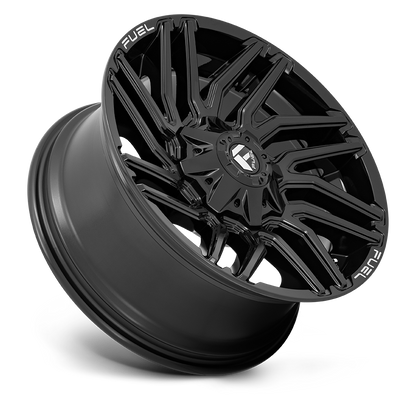 Aluminum 20X10 Typhoon D776 Gloss Black Fuel Off Road Wheels-4
