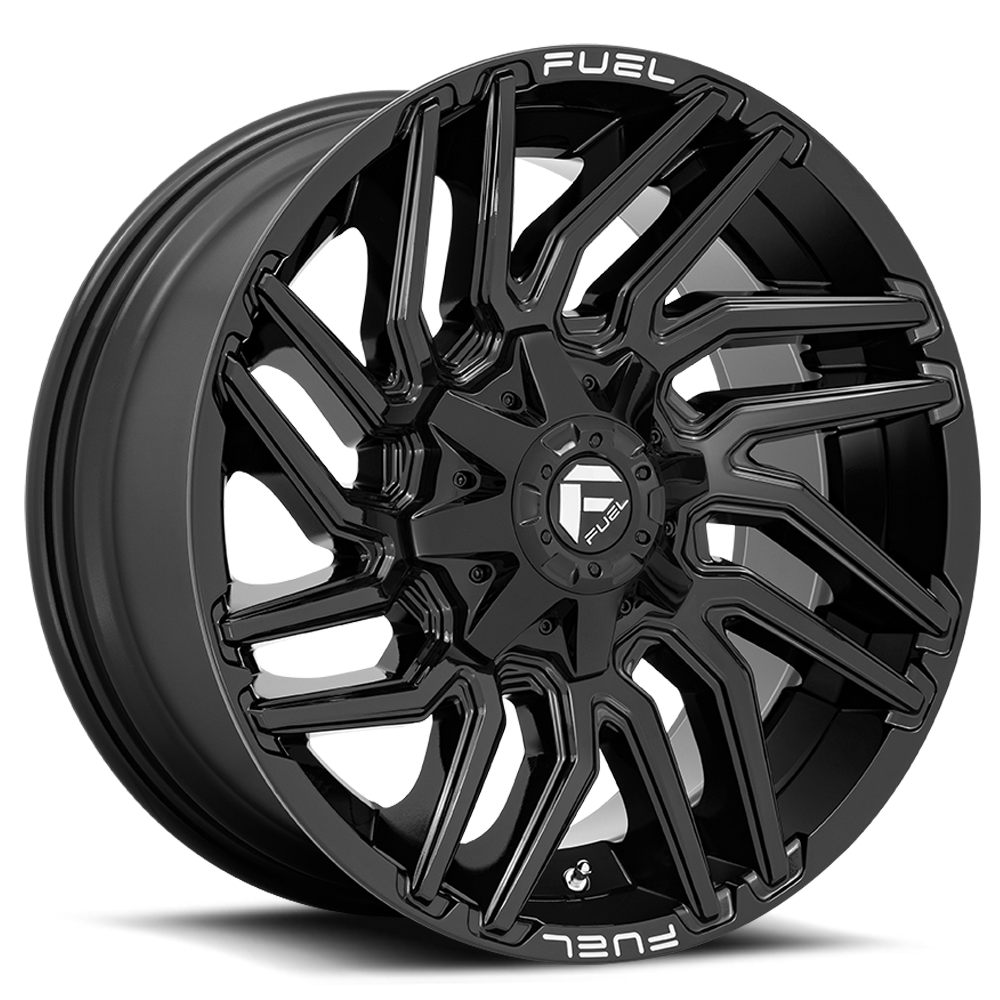 Aluminum 20X10 Typhoon D776 Gloss Black Fuel Off Road Wheels-15