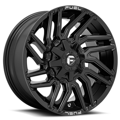Aluminum 20X10 Typhoon D776 Gloss Black Fuel Off Road Wheels-15