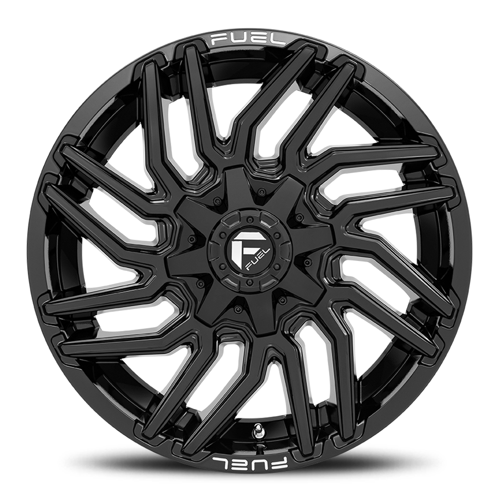 Aluminum 20X10 Typhoon D776 Gloss Black Fuel Off Road Wheels-2