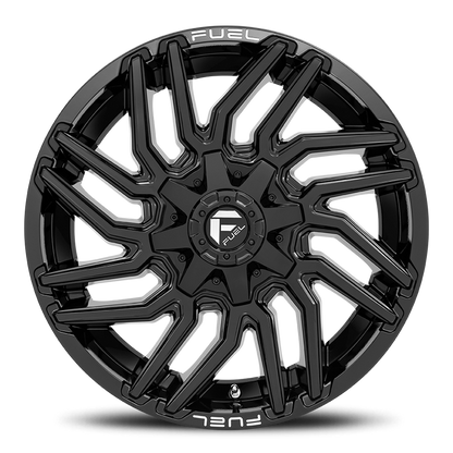 Aluminum 20X10 Typhoon D776 Gloss Black Fuel Off Road Wheels-11
