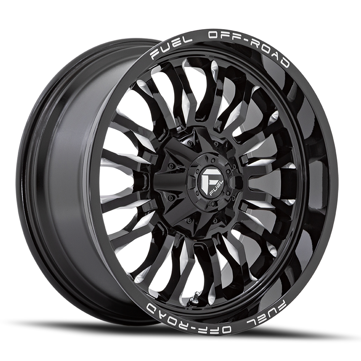 Aluminum 20X10 Arc D795 Gloss Black Milled Fuel Off Road Wheels-12
