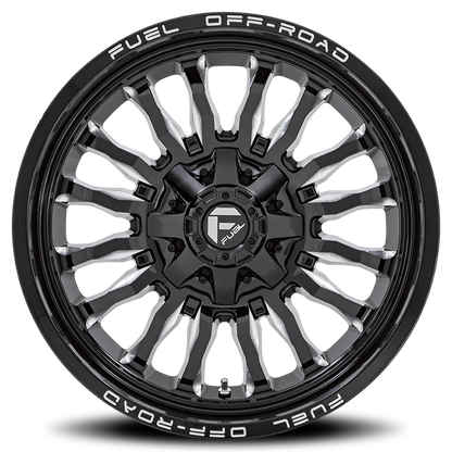 Aluminum 20X9 Arc D795 Gloss Black Milled Fuel Off Road Wheels-2