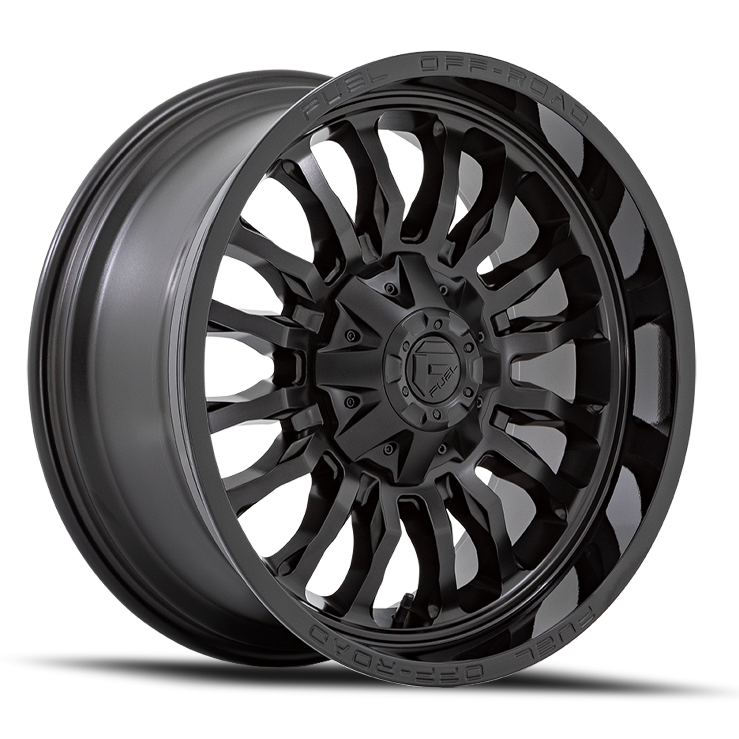 Aluminum 20X10 Arc D796 Matte Black W/ Gloss Black Lip Fuel Off Road Wheels-12