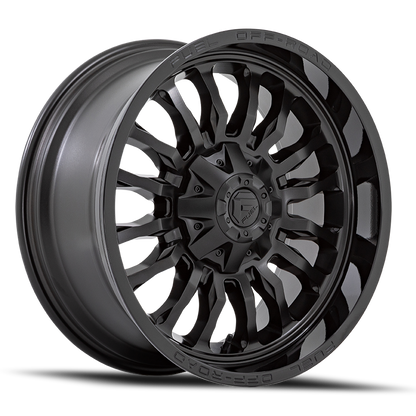 Aluminum 20X10 Arc D796 Matte Black W/ Gloss Black Lip Fuel Off Road Wheels-12