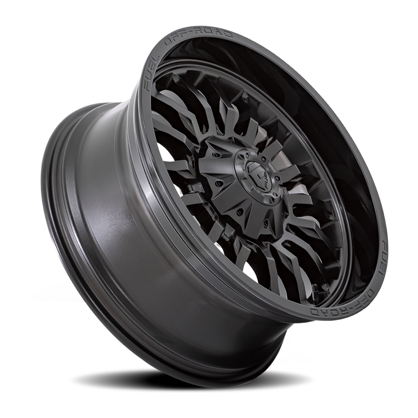 Aluminum 20X10 Arc D796 Matte Black W/ Gloss Black Lip Fuel Off Road Wheels-13