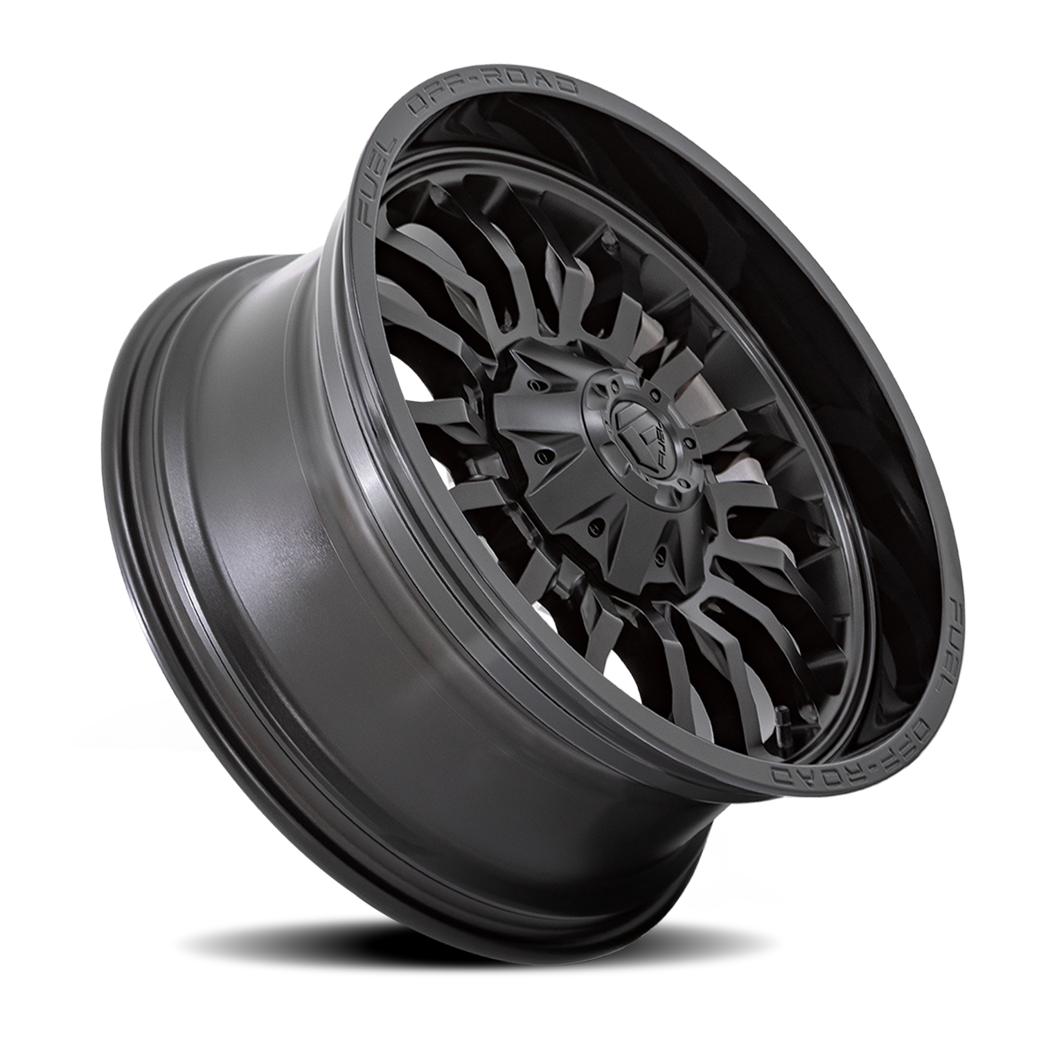 Aluminum 20X10 Arc D796 Matte Black W/ Gloss Black Lip Fuel Off Road Wheels-13