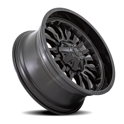 Aluminum 20X10 Arc D796 Matte Black W/ Gloss Black Lip Fuel Off Road Wheels-13