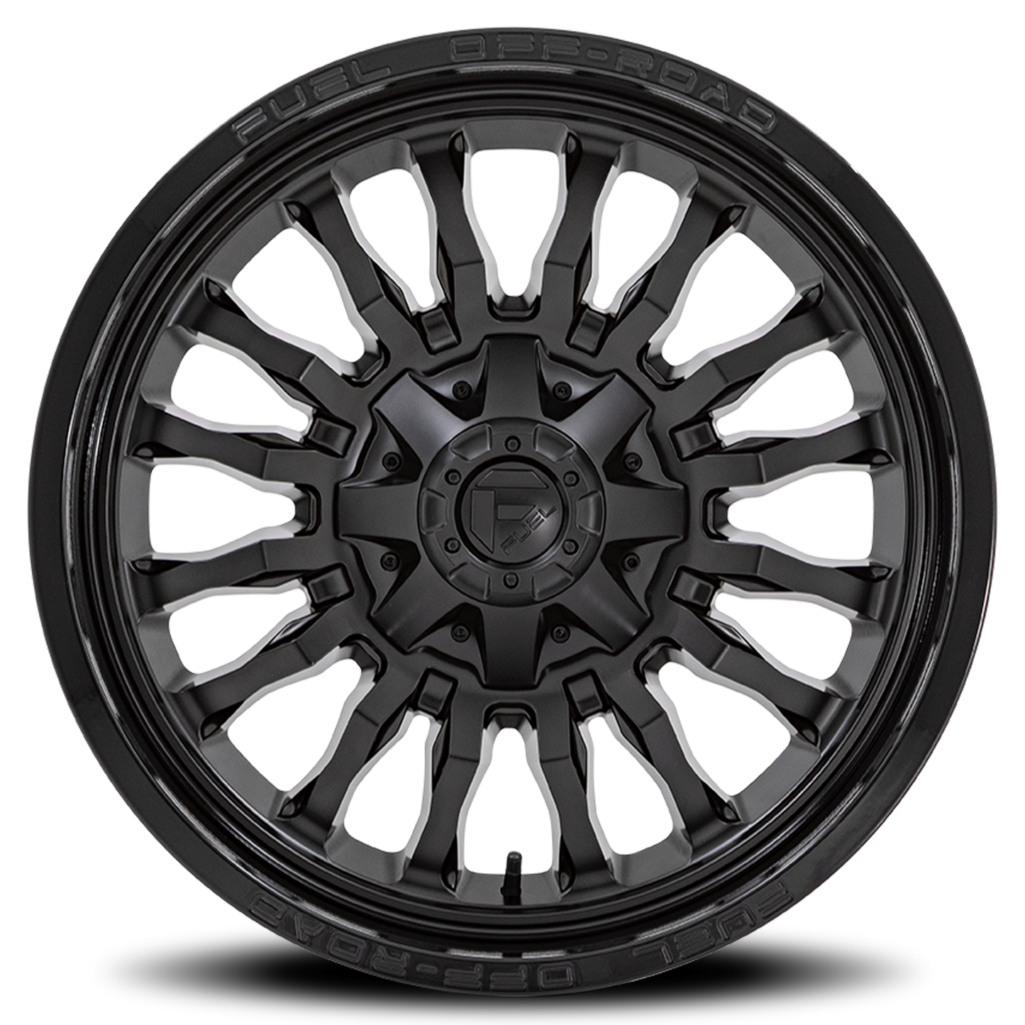 Aluminum 20X10 Arc D796 Matte Black W/ Gloss Black Lip Fuel Off Road Wheels-14