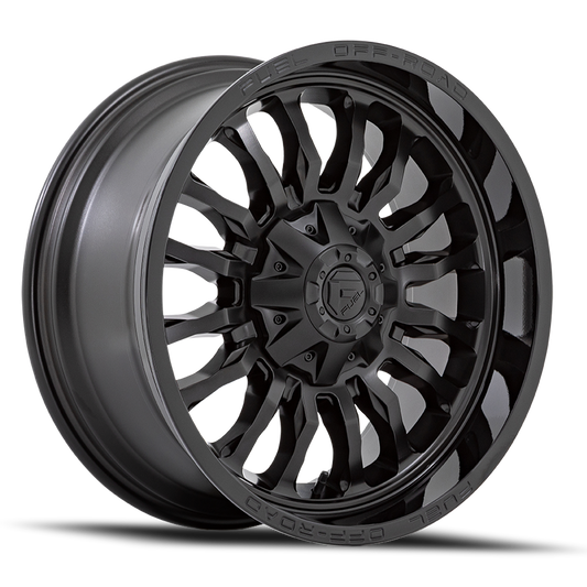 Aluminum 20X10 Arc D796 Matte Black W/ Gloss Black Lip Fuel Off Road Wheels