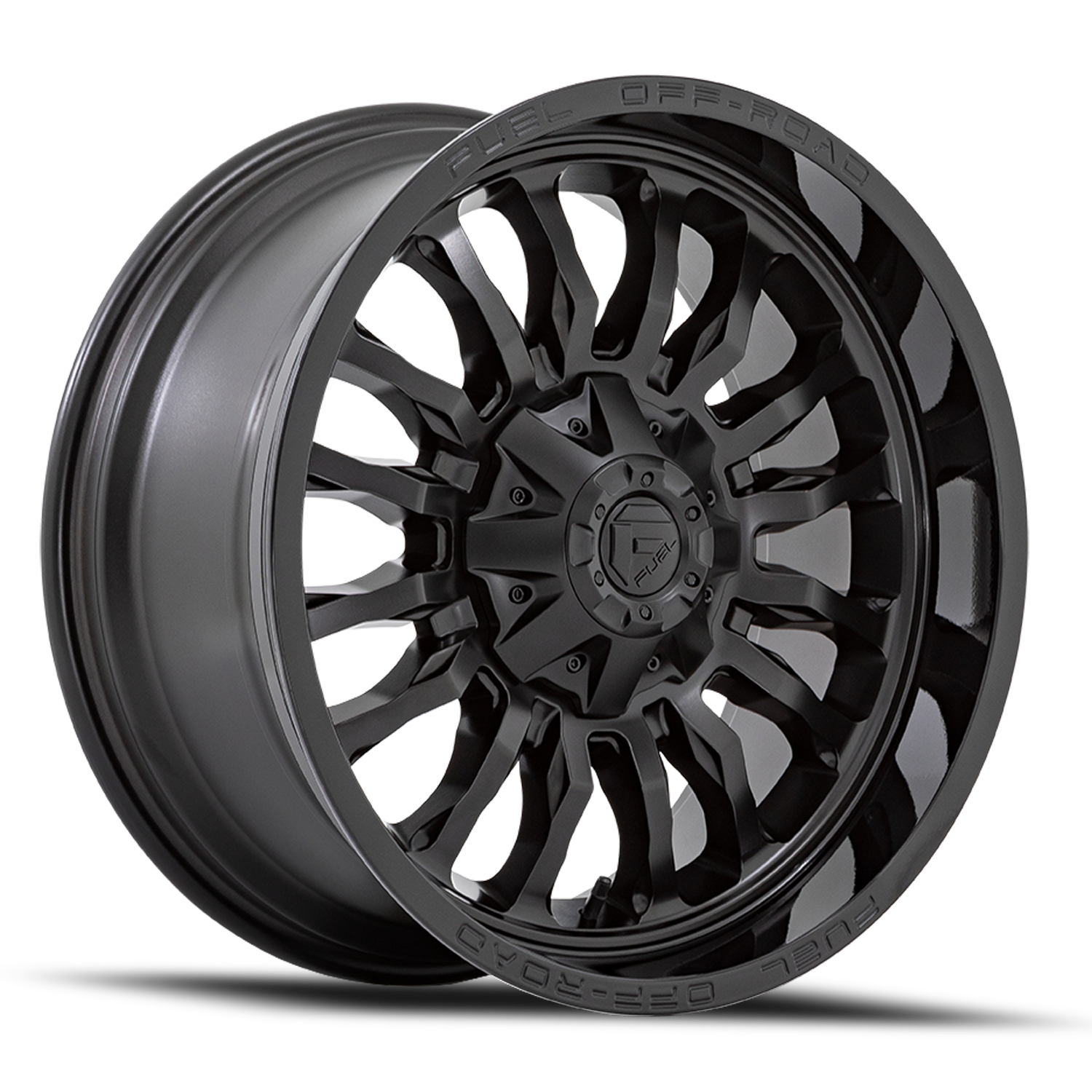 Aluminum 20X9 Arc D796 Matte Black W/ Gloss Black Lip Fuel Off Road Wheels