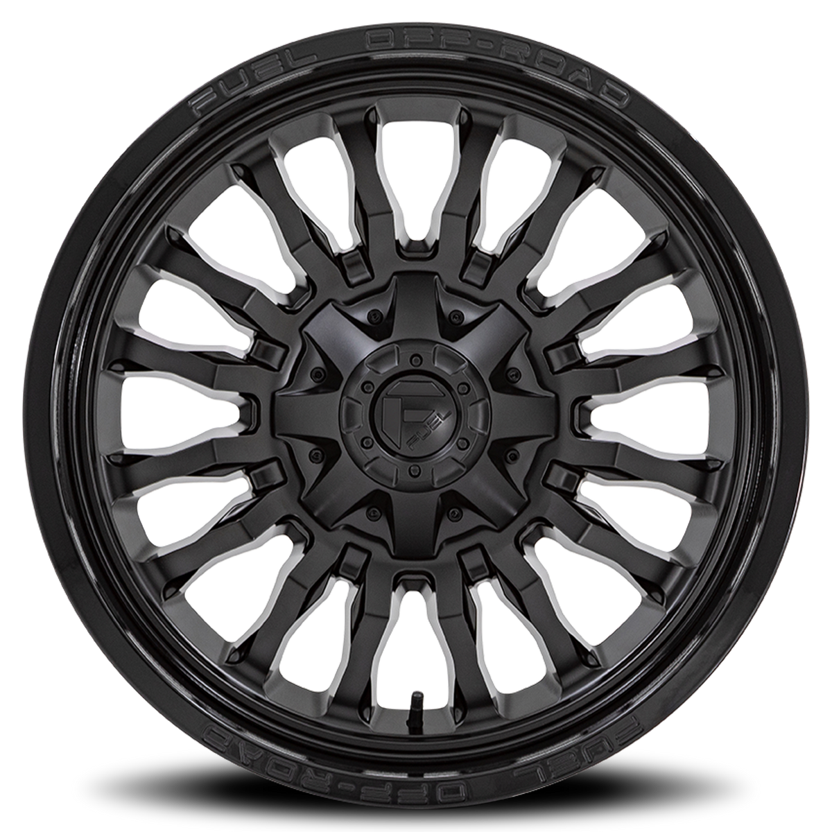 Aluminum 22X12 Arc D796 Matte Black W/ Gloss Black Lip Fuel Off Road Wheels-5