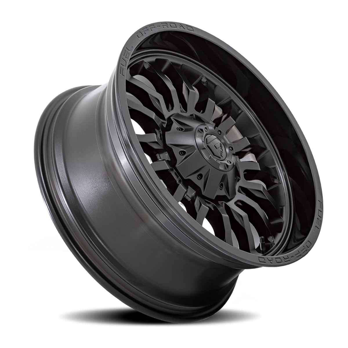 Aluminum 22X12 Arc D796 Matte Black W/ Gloss Black Lip Fuel Off Road Wheels-1