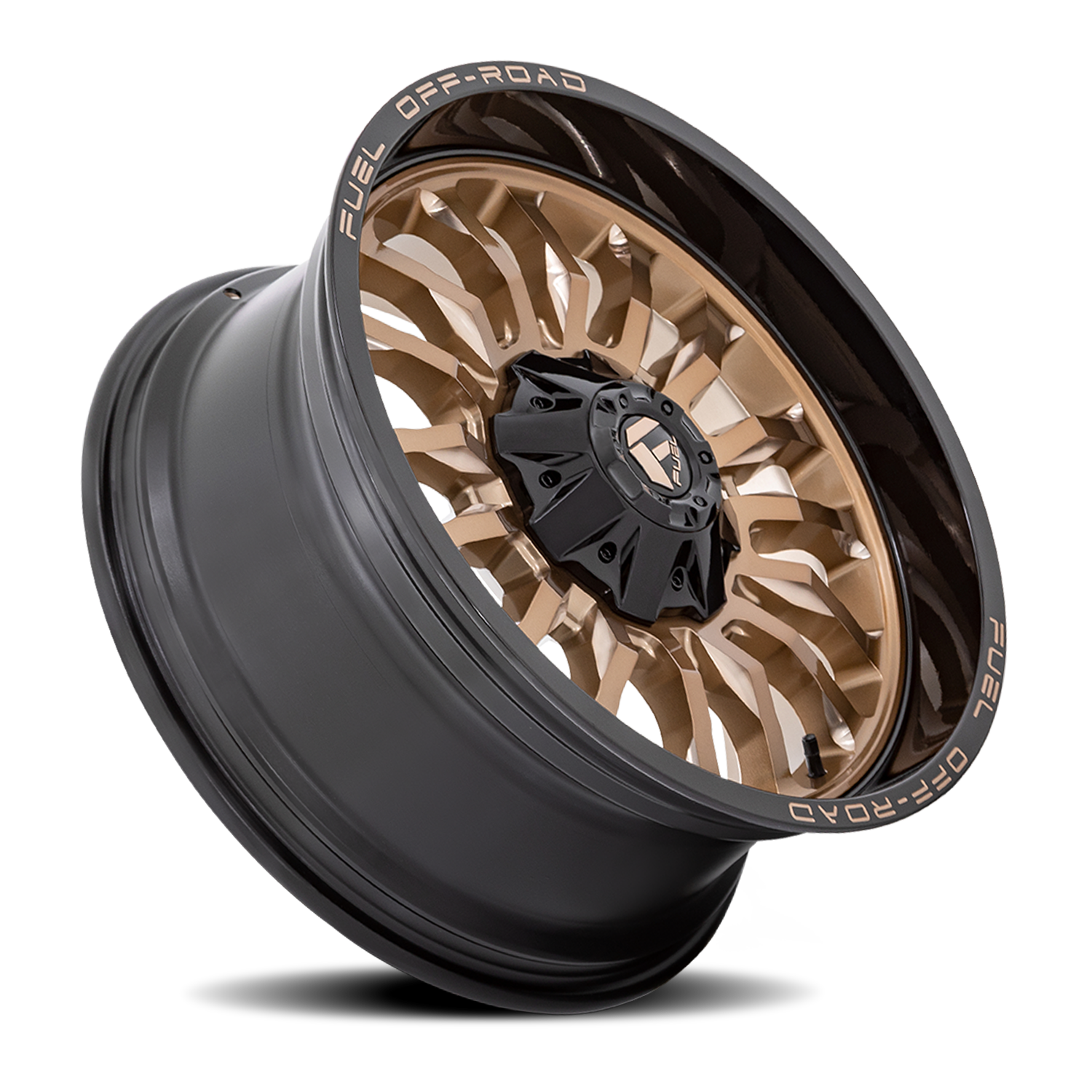Aluminum 20X10 Arc D797 Platinum Bronze/Black Lip Fuel Off Road Wheels-4