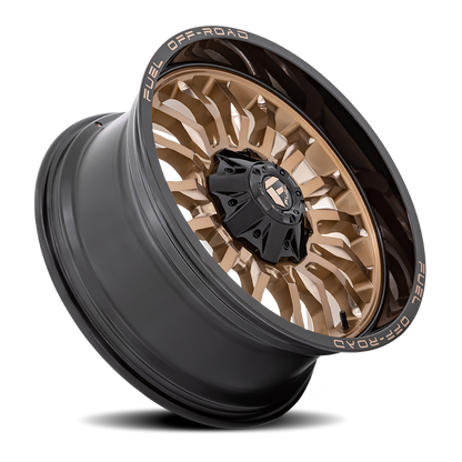 Aluminum 20X10 Arc D797 Platinum Bronze/Black Lip Fuel Off Road Wheels-13