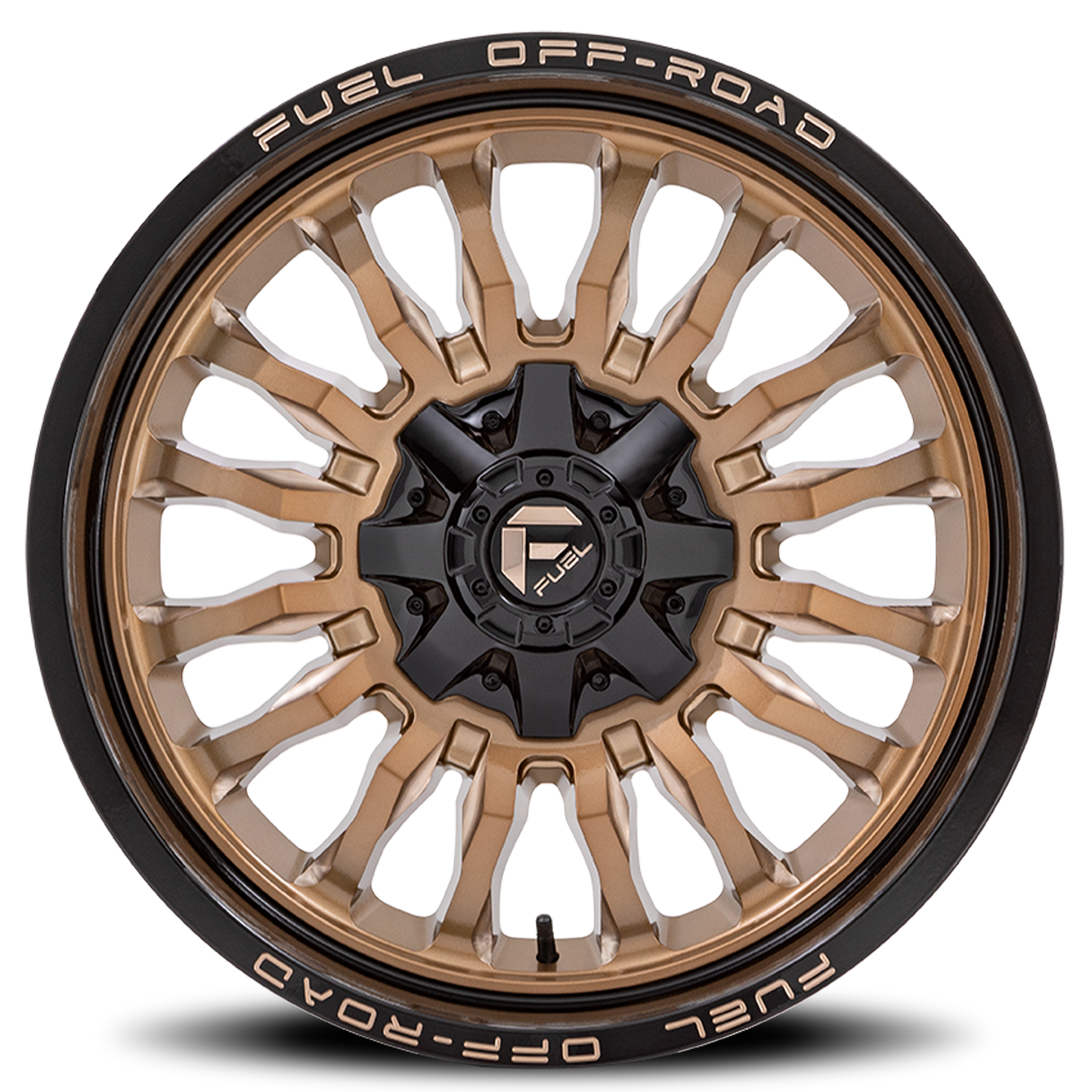 Aluminum 20X10 Arc D797 Platinum Bronze/Black Lip Fuel Off Road Wheels-14
