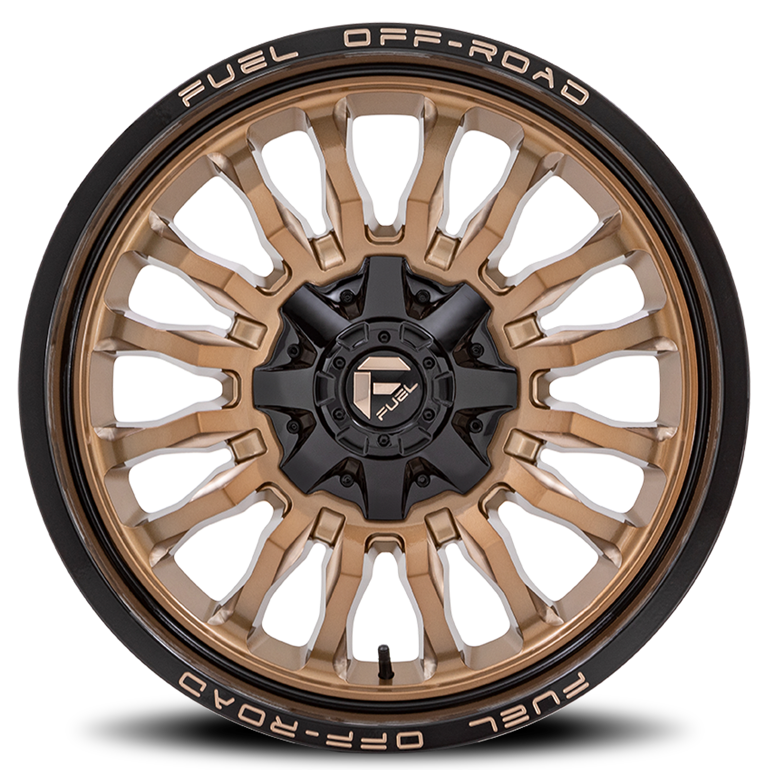 Aluminum 20X10 Arc D797 Platinum Bronze/Black Lip Fuel Off Road Wheels-14
