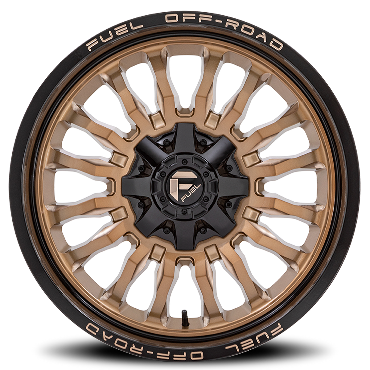 Aluminum 20X10 Arc D797 Platinum Bronze/Black Lip Fuel Off Road Wheels-14