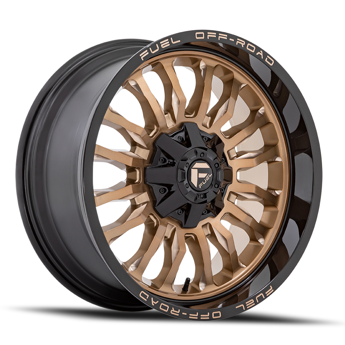 Aluminum 22X10 Arc D797 Platinum Bronze/Black Lip Fuel Off Road Wheels-3
